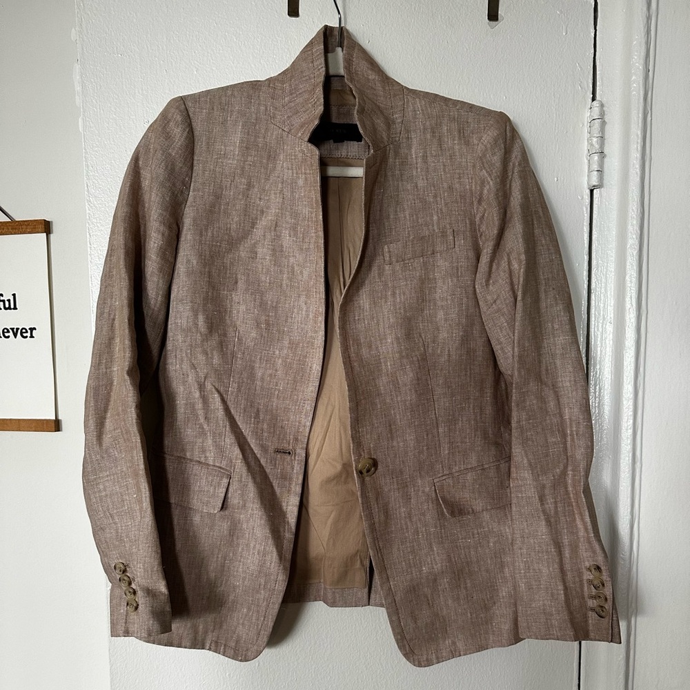 Jcrew linen regent blazer
